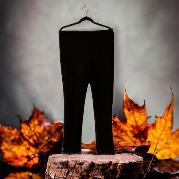 Andrew Marc Black Faux Suede Pants/Leggings - Picture 3 of 15